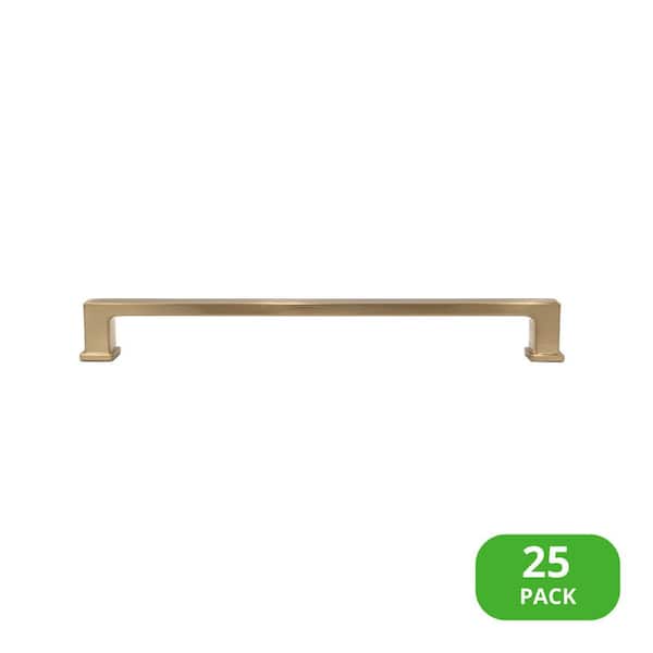 25-Pack Chelsey 8 in. (203 mm) Center-to-Center Classic Satin Brass Bar Drawer Pull