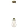 Westinghouse 1-Light Antique Brass Mini Pendant 6338600 - The Home Depot