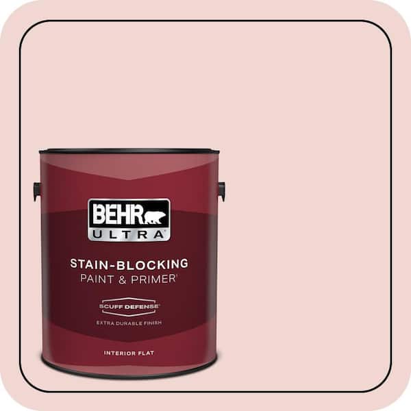 BEHR ULTRA 1 gal. #150E-1 Delicate Blush Extra Durable Flat Interior Paint & Primer