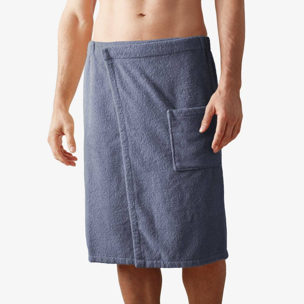 The Company Store Company Cotton Men's Large/Extra Large White Bath Wrap  RL10-LXL-WHITE - The Home Depot