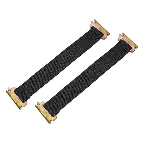 12 in. Black Standard Track Bungee for E-Track and X-Track - 2 pack