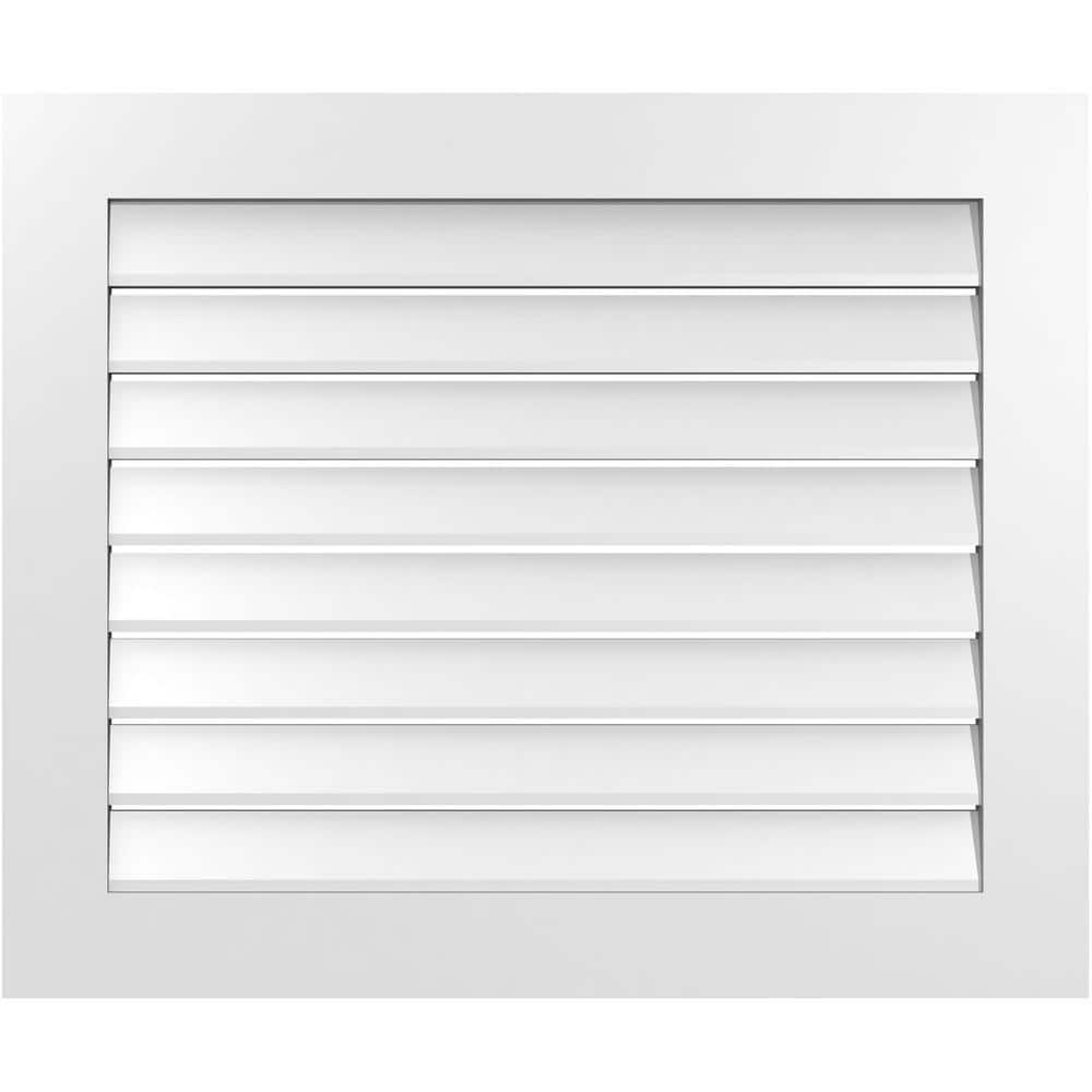 "36"" x 30"" Vertical Surface Mount PVC Gable Vent: Functional with Standard Frame" price history on PriceWatchPro