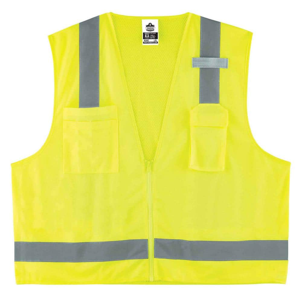 Ergodyne L/XL Lime Type R Class 2 Economy Surveyors Vest