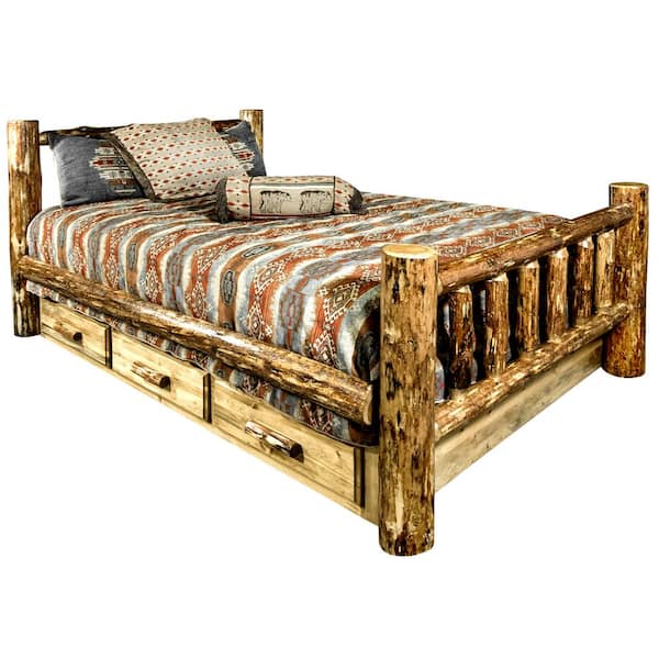 Glacier Country Puritan Pine Queen Storage Bed