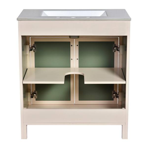 EPOWP 30 in. W x 18 in. D x 33.85 in. H Single Sink