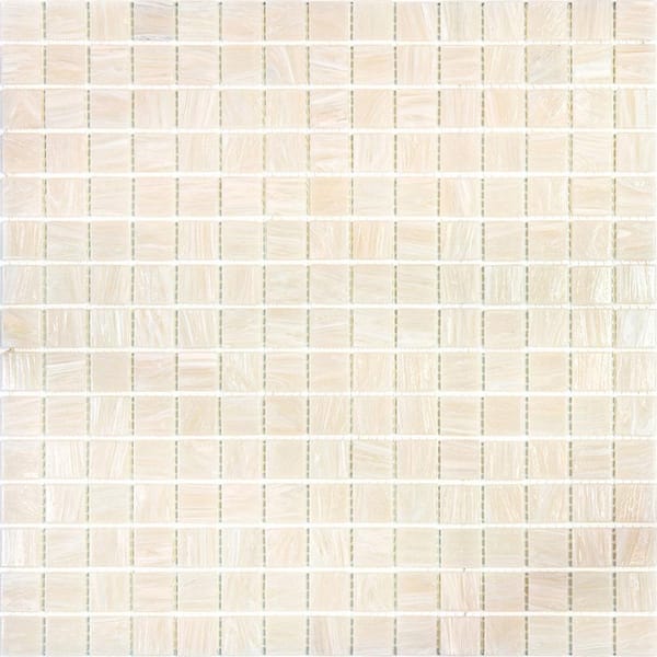 Apollo Tile Celestial Glossy Nude Beige 12 in. x 12 in. Glass Mosaic Wall and Floor Tile (20 sq. ft./case) (20-pack)