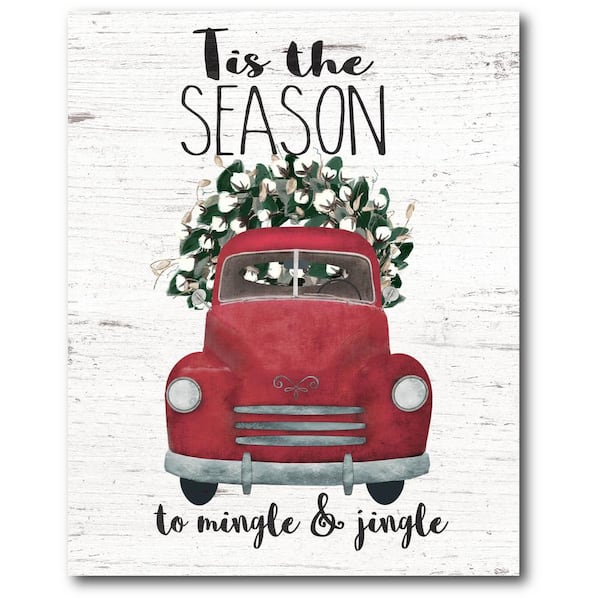 Courtside Market Mingle and Jingle Gallery-Wrapped Canvas Wall Art 20 in. x 16 in.