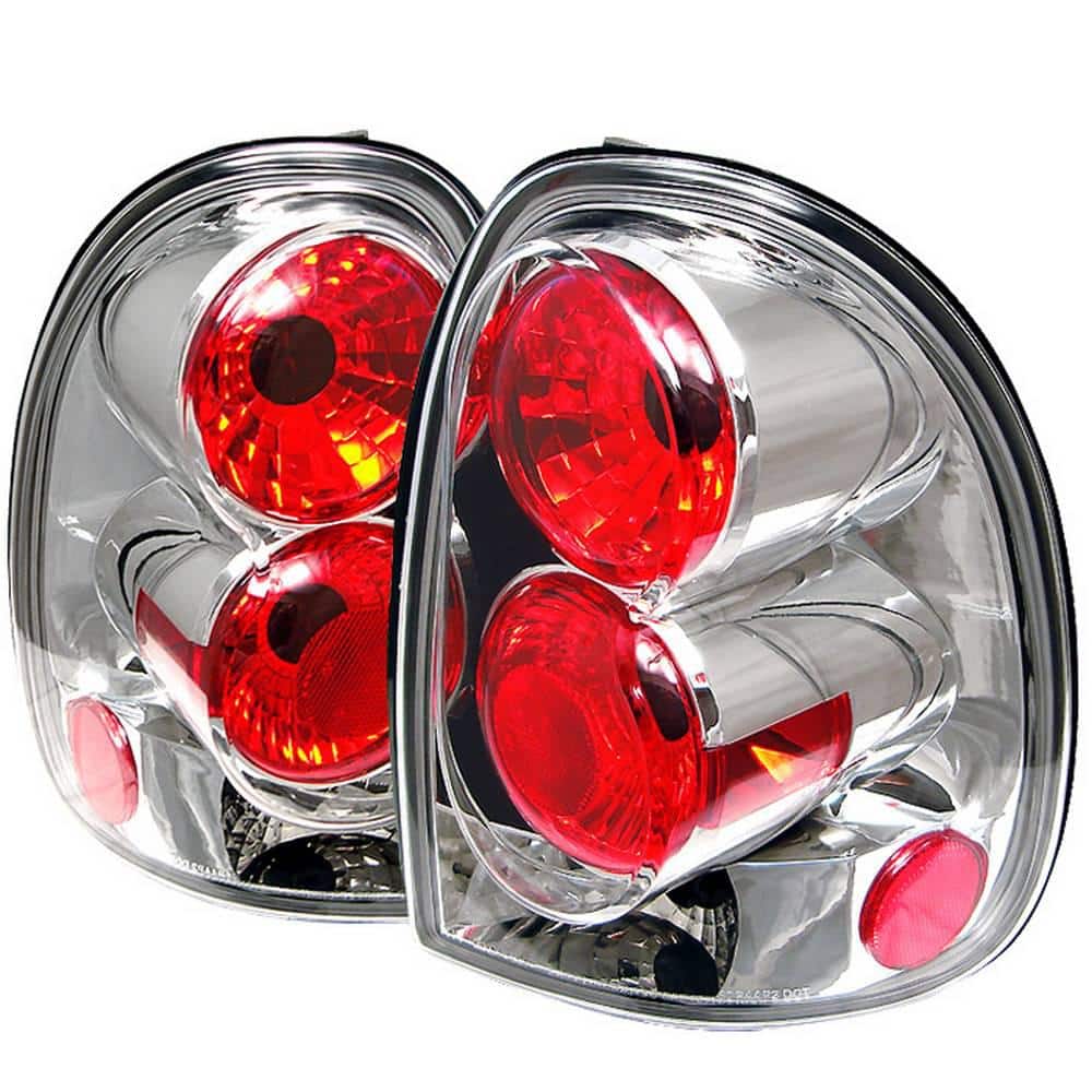 LED Tail Lights for 98-03 Dodge Durango 96-00 Caravan Rear Lamp Pair Black Smoke 