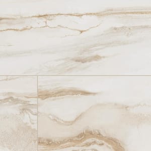 Gallaxy Almond 24 in. x 48 in. Polished Porcelain Marble Look Floor and Wall Tile (496 sq. ft./Pallet)