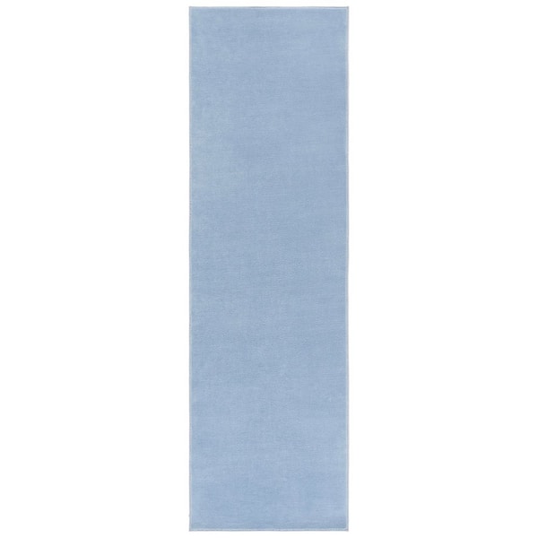SAFAVIEH Loft Light Blue 2 ft. x 5 ft. Machine Washable Modern Solid Runner Rug