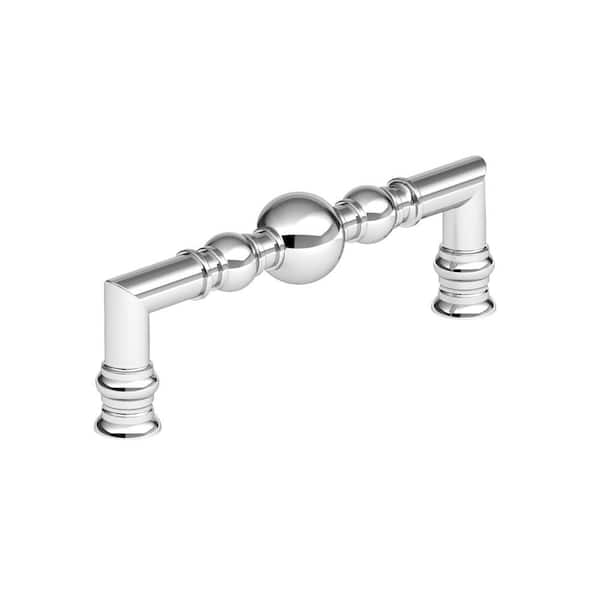 Richelieu Hardware Firenze Collection 5 1/16 in. (128 mm) Chrome Traditional Round Cabinet Bar Pull