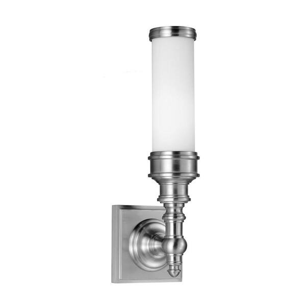 Generation Lighting Payne Ornate 1-Light Brushed Steel Vanity Light