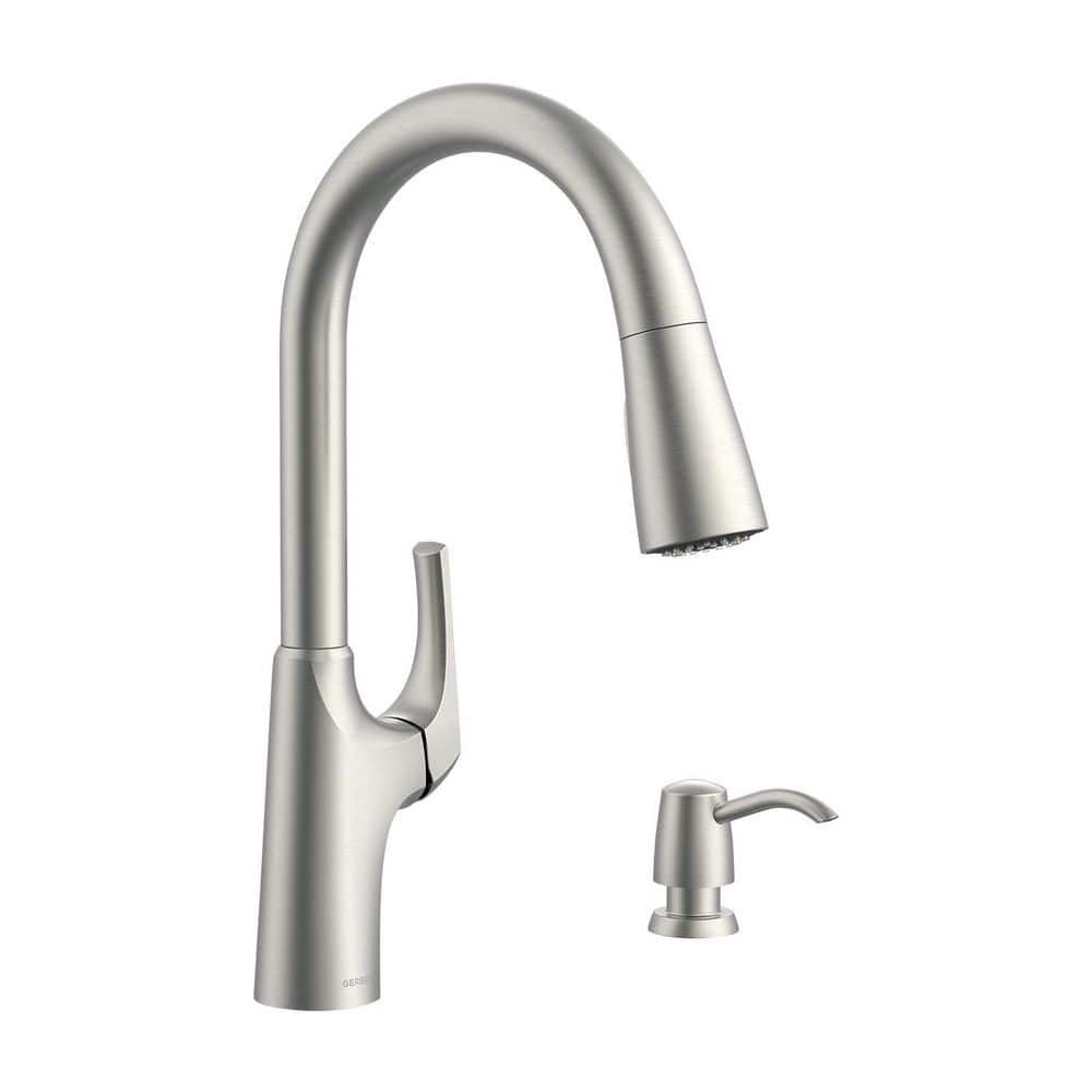 Gerber Pilsen Single Handle Pull Down Sprayer Kitchen Faucet with