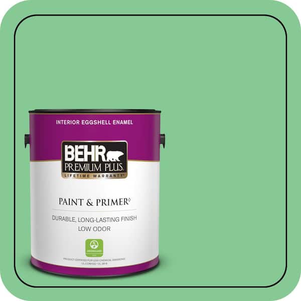 BEHR PREMIUM PLUS 1 gal. #P400-4 Good Luck Eggshell Enamel Low Odor Interior Paint & Primer