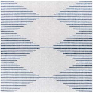 Peroti White 7 ft. 10 in. Square Indoor/Outdoor Area Rug