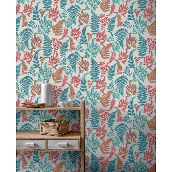 Jerome Red Botanical Wallpaper