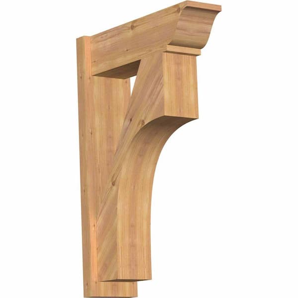 Ekena Millwork 8 in. x 36 in. x 24 in. Westlake Traditional Smooth Western Red Cedar Outlooker