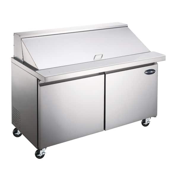 Saba 36 25 In W 7 8 Cu Ft Commercial, Food Prep Table Refrigerator