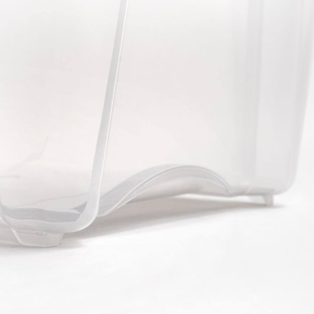 72 Quart Clear Stackable Plastic Storage Bins with Lids