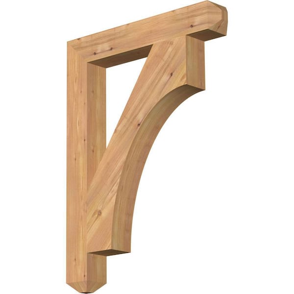 Ekena Millwork 3.5 in. x 32 in. x 24 in. Western Red Cedar Westlake Craftsman Smooth Bracket