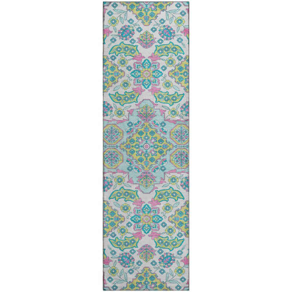 Mayfield Premium Machine Washable Abstract AMF1853 White 2 ft. 3 in. x 7 ft. 6 in. Runner Rug price history on PriceWatchPro