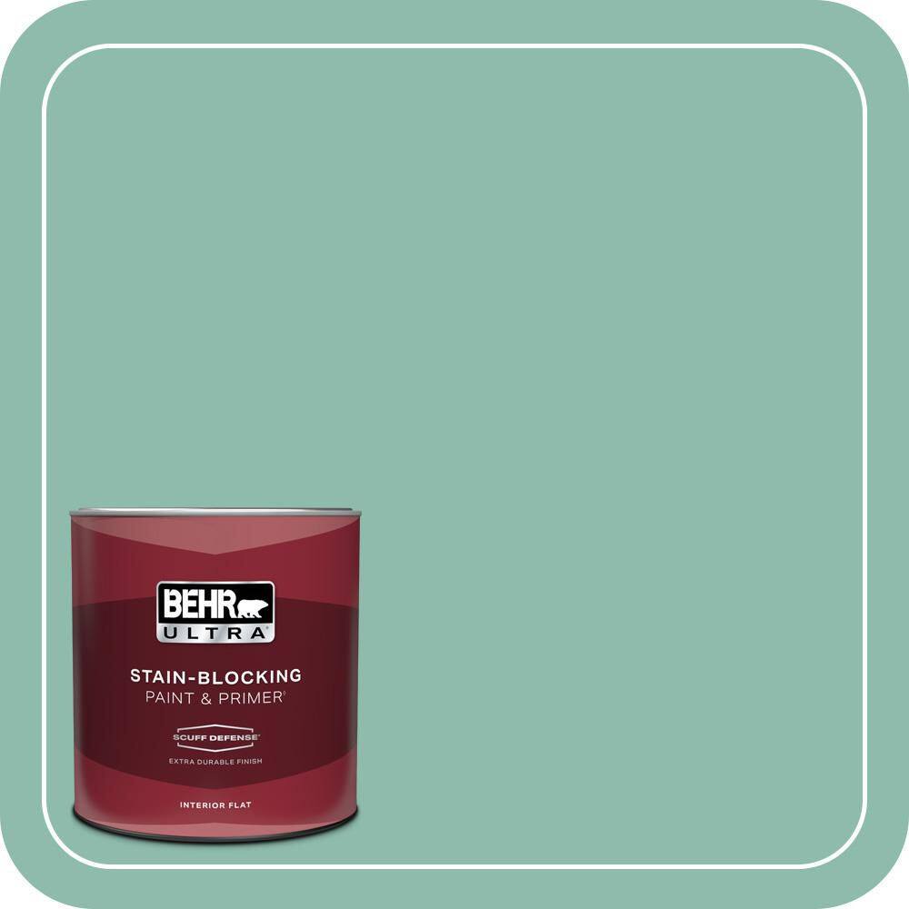 1 qt. #MQ6-37 Mild Evergreen Extra Durable Flat Interior Paint & Primer price history on PriceWatchPro
