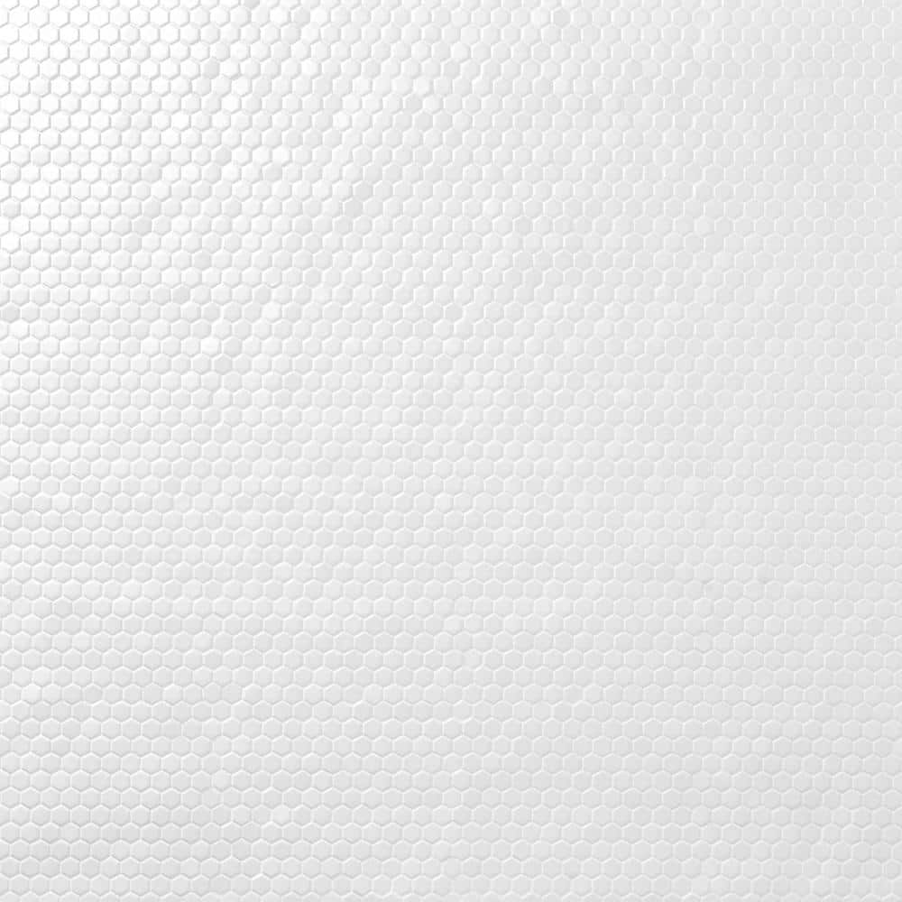 Ivy Hill Tile Bliss Hexagon Matte White 10.03 in. x 11.61 in. Matte ...