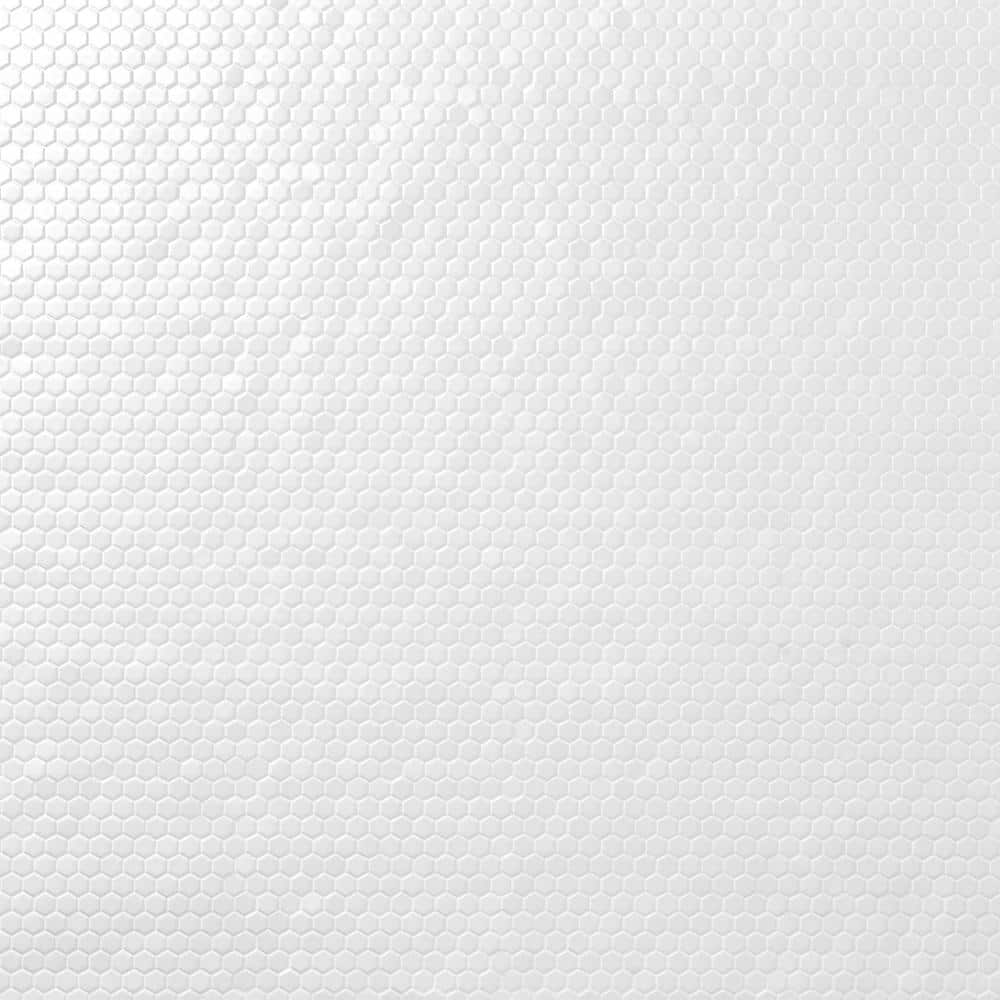 Matte White Ceramic Honeycomb Mosaic Tile for Floors and Walls
