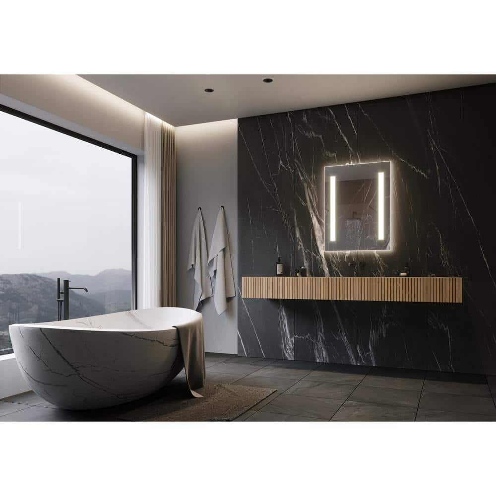 Verano 24 in. W x 32 in. H Rectangular Frameless Wall Mounted Bathroom Vani