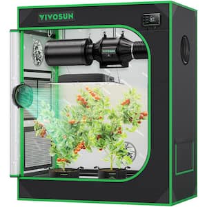 2.5 ft. x 1.5 ft. High Reflective Mylar Grow Tent with Observation Window and Floor Tray