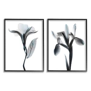 Stupell Industries Blooming White Floral Display on Glam Designer Bookstack Wall Art, 11x14