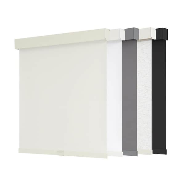 Aosky Blackout Cordless Roller Shades, Thermal Insulated, Polyester, UV Protection, Beige, 76 in. W x 72 in. L
