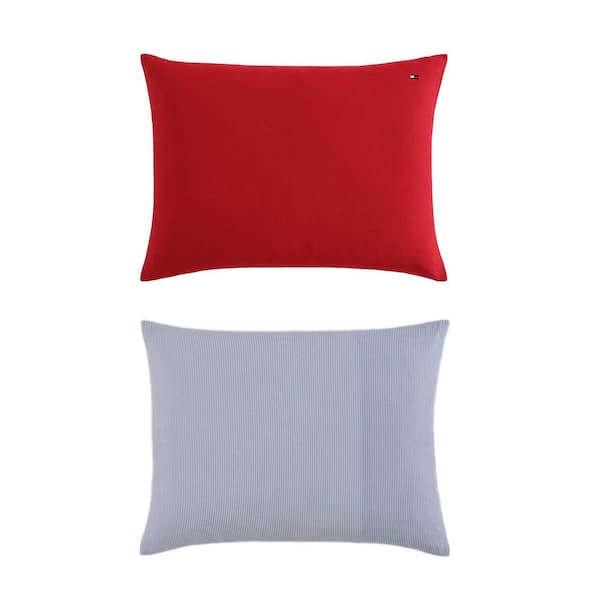 Tommy Hilfiger TH Micro Pique 3-Piece Red Cotton Blend Full/Queen