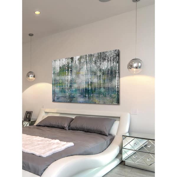 Unbranded 30 in. H x 45 in. W "Tree Trunk Lights" by Parvez Taj Printed Canvas Wall Art