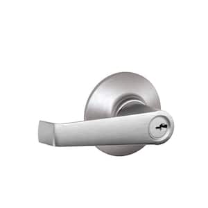 Elan Satin Chrome Light Commercial Keyed Entry Door handle