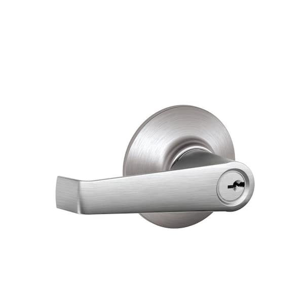Schlage Elan Satin Chrome Light Commercial Keyed Entry Door handle