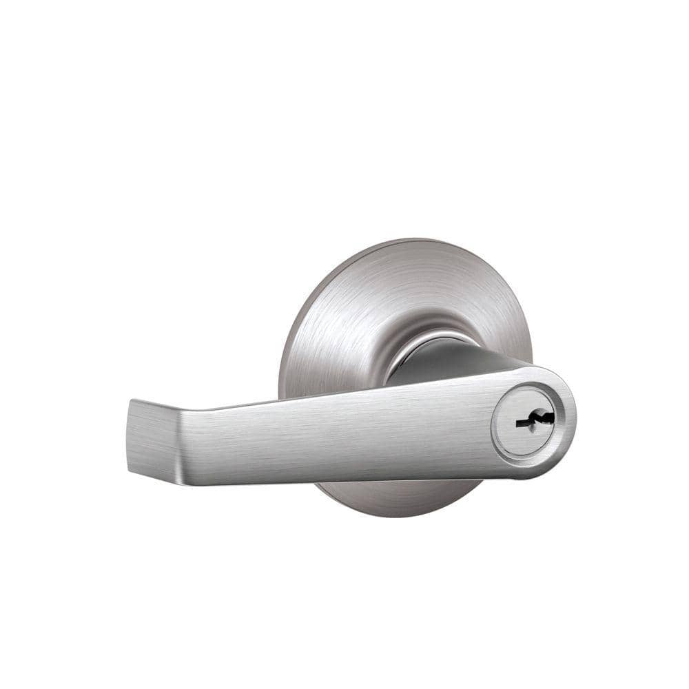 Schlage Elan Satin Chromel Light Commercial Keyed Entry Door Lever eXtremes