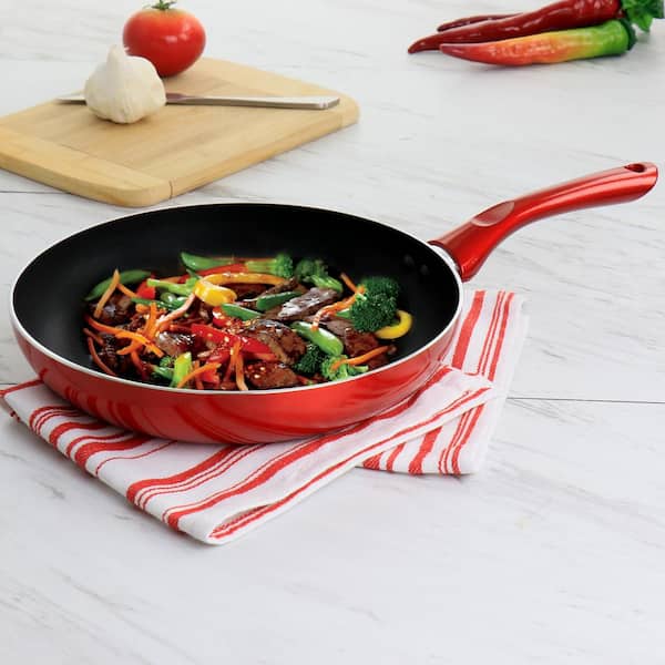 Small Frying Pan, Evenly Heated Duty Flat Bottom Nonstick Frying Pan for  Cooking (26cm)