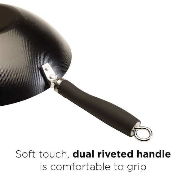 Hong Kong Chopstick House Carbon Steel Wok with Helper Handle Hong Kong Chopstick House Carbon Steel Wok with Helper Handle
