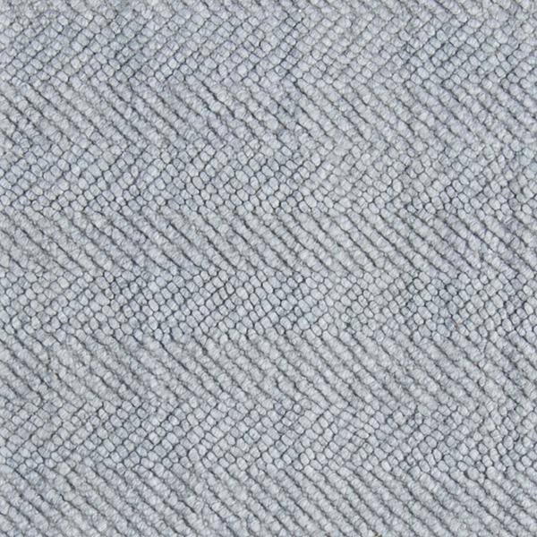 Gray Handwoven Wool and Synthetic Herringbone Area Rug