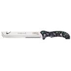 Carnivore Z 13 in. ABS Handle Titanium Bonded Multi-Chisel Partially Serrated Fixed Blade Machete with Sheath Included