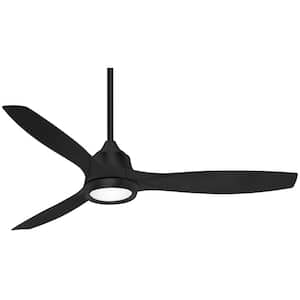 Skyhawk 60 in. Integrated LED Indoor Coal Ceiling Fan with Light with Remote Control