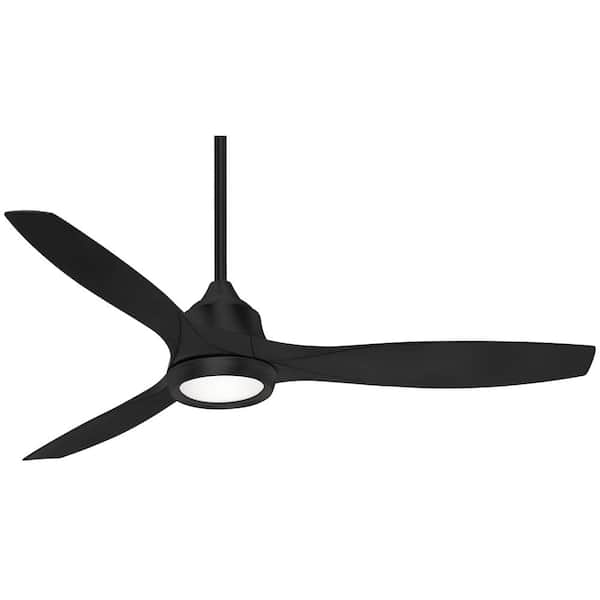 minka aire black ceiling fan with light