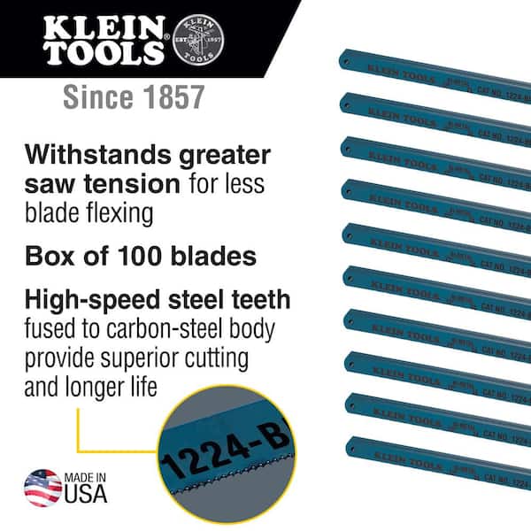 Bi-Metal Blades, 12-Inch, 24 TPI, 100-Pack