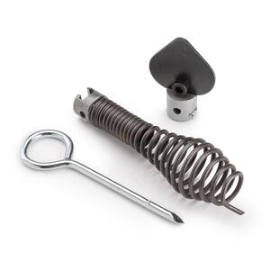 T-240 3 Piece Drain Cleaning / Sewer Machine Cable Attachment Set Includes T-202 Bulb Auger, T-211 Spade + A-13 Pin Key