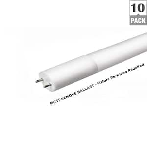 EnviroLite 8 ft T8 LED White Strip Light Fixture 5000K