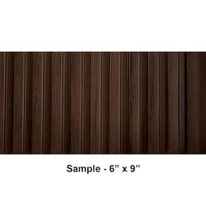 Take Home Sample - Medium Slats 1/2 in. x 0.5 ft. x 0.75 ft. Teak Glue-up Foam Wood Slat Wall(1 Piece/0.375 sqft)