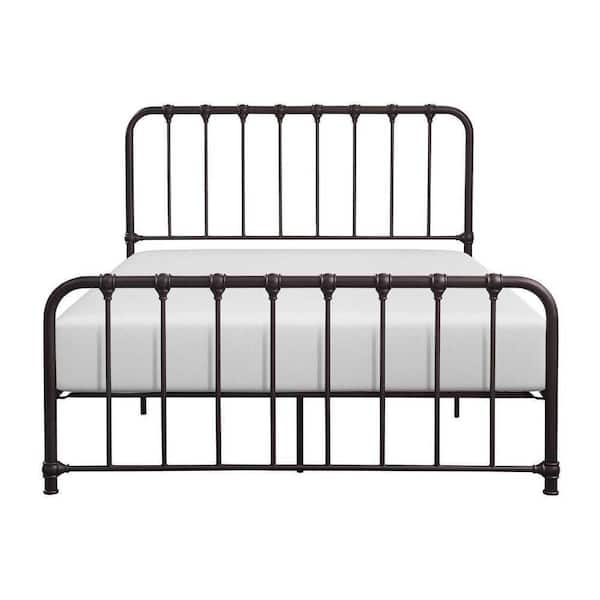 EVERGLADE HOME Jocelyn Dark Bronze Metal Frame Full Platform Bed