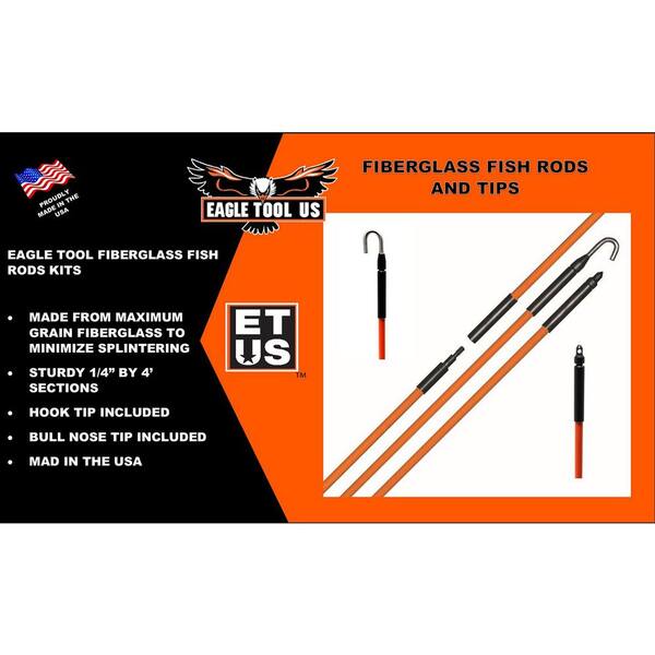 cable fishing pole DocksLocks Rod & Reel Security Kit FP18 Fish Pole is designed specificallyfor pushing andpullingwires over longdistances Lukyamzn 50ft. Electrical Fiberglass Cable