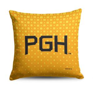 MLB Pirates City Connect Printed Polyester Throw Pillow 18 X 18